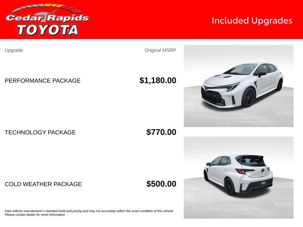 Certified 2023 Toyota Corolla GR w/ Performance Package AWD/4WD image 7