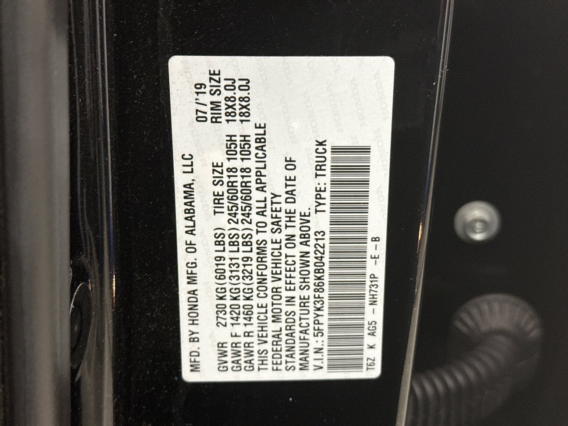 Used 2019 Honda Ridgeline Black Edition image 22