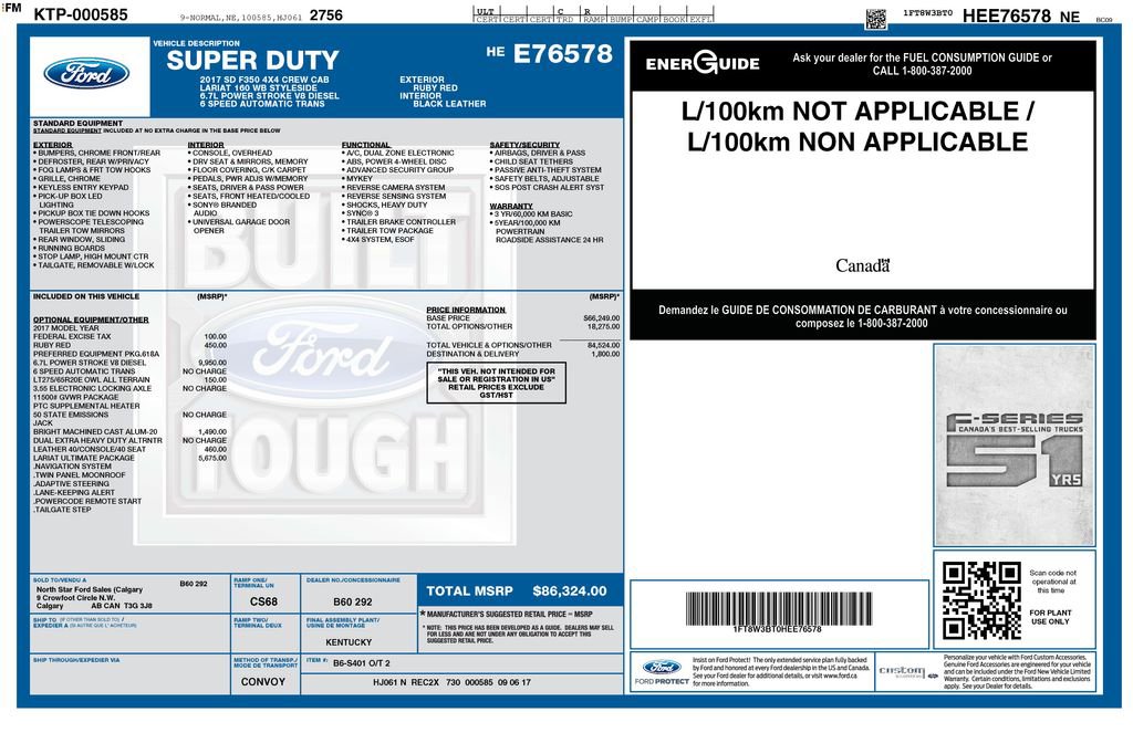 Used 2017 Ford F350 Lariat w/ Lariat Ultimate Package image 9