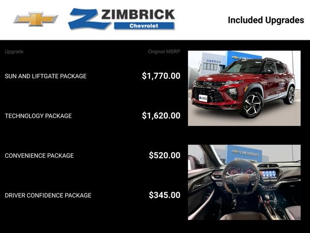Certified 2023 Chevrolet TrailBlazer RS w/ Sun and Liftgate Package AWD/4WD image 14