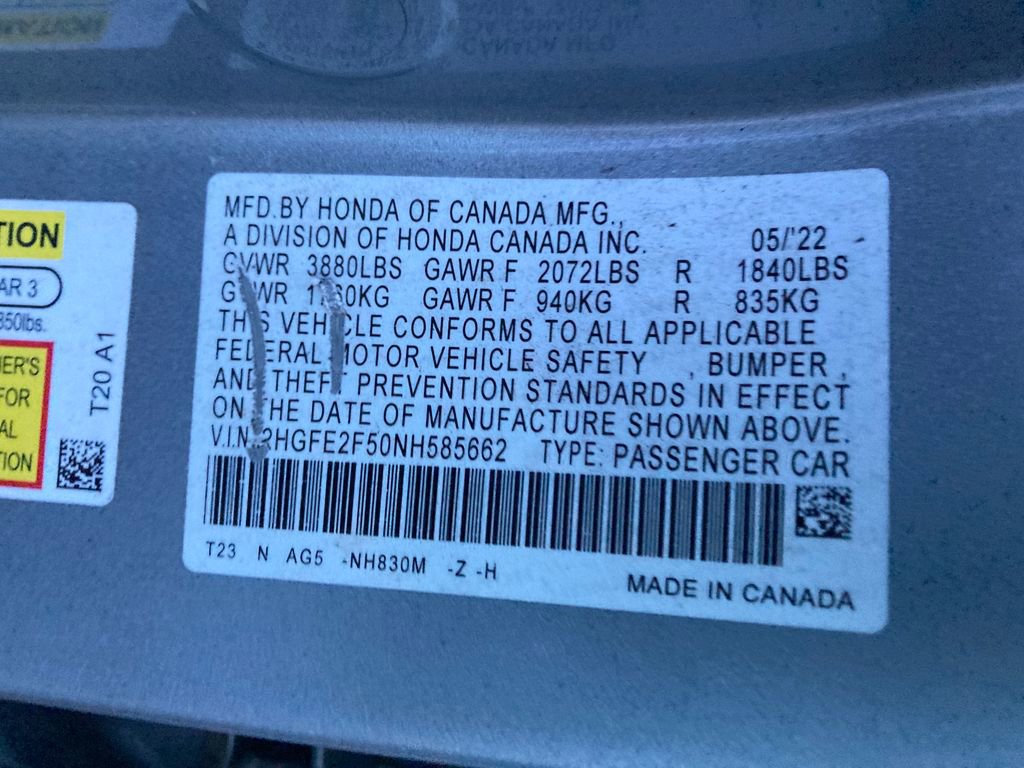 Used 2022 Honda Civic Sport image 34