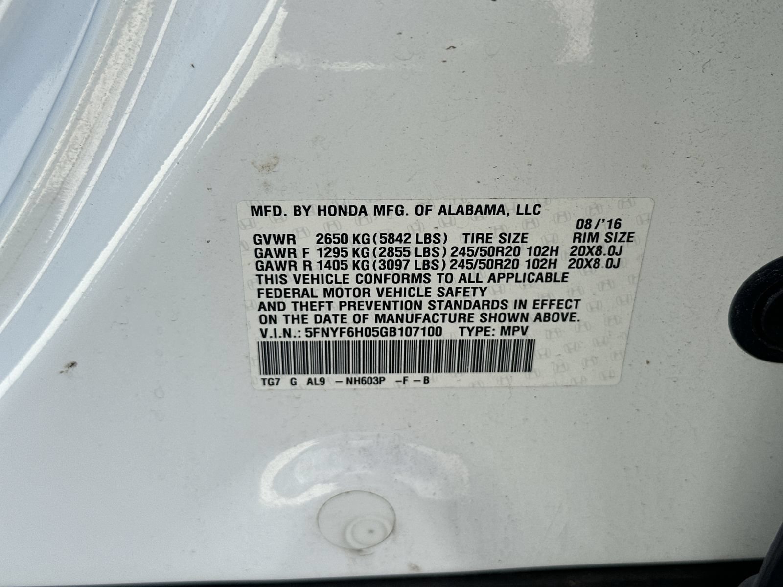 Used 2016 Honda Pilot Elite image 36