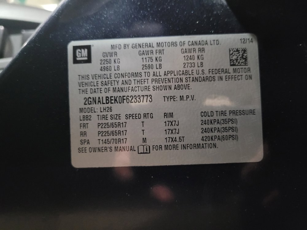 Used 2015 Chevrolet Equinox LT w/ Driver Convenience Package FWD image 33
