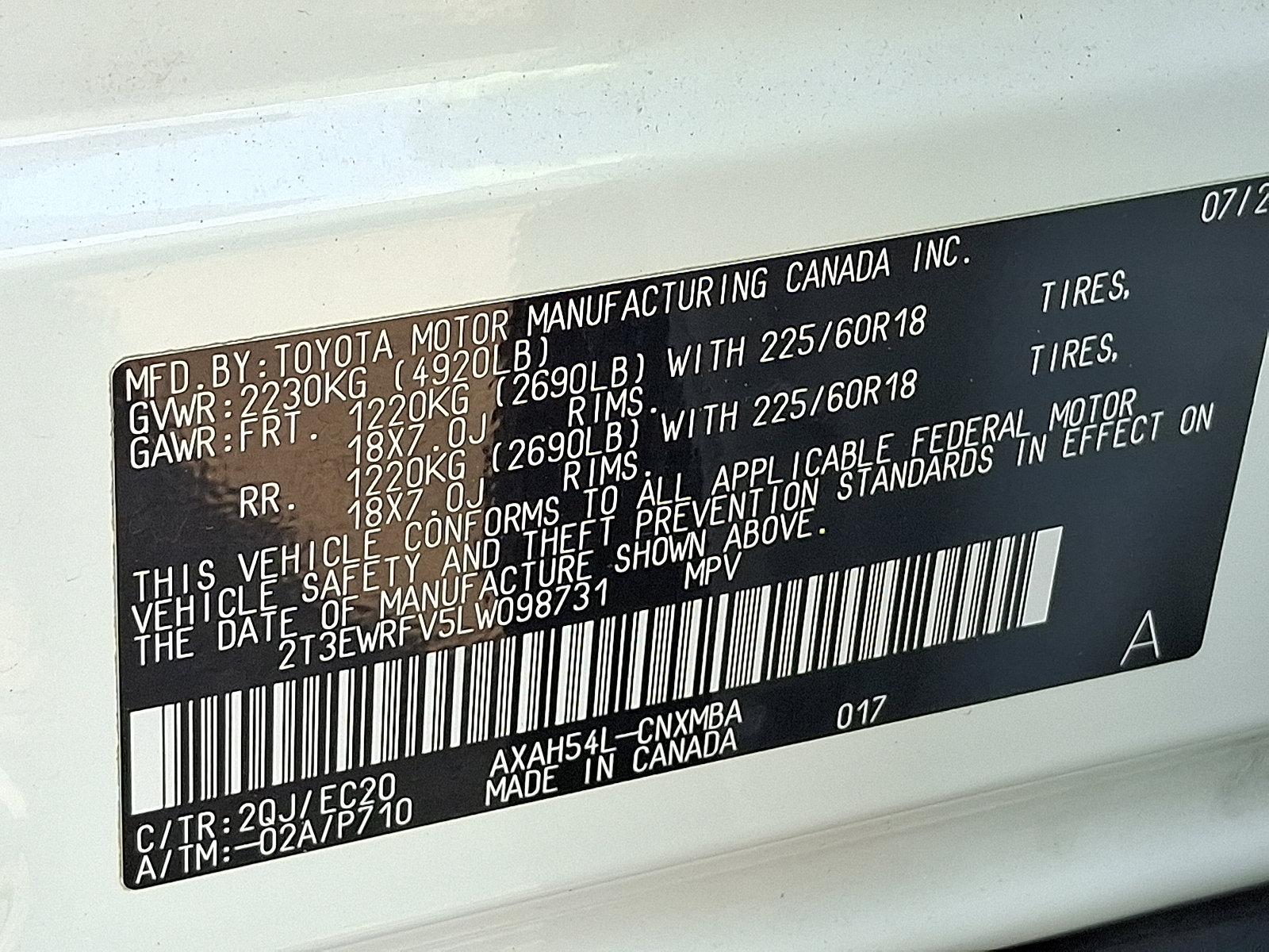 Certified 2020 Toyota RAV4 XSE w/ Carpet Mat Package image 26