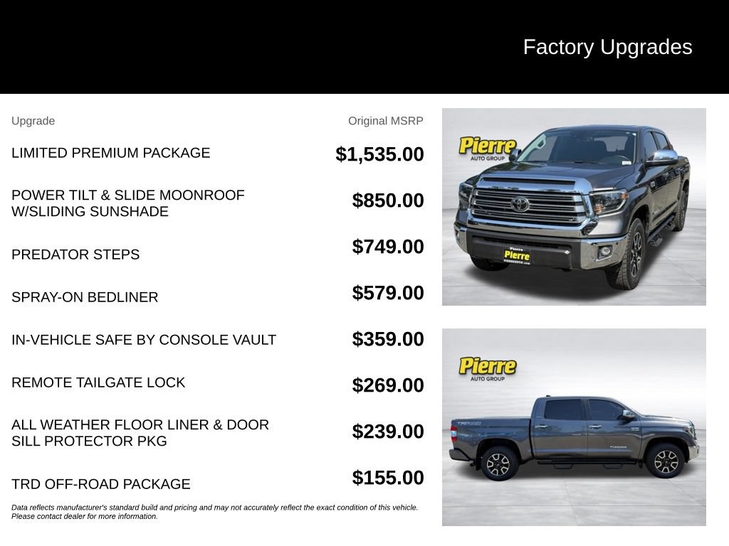 Used 2020 Toyota Tundra Limited w/ Limited Premium Package AWD/4WD image 13