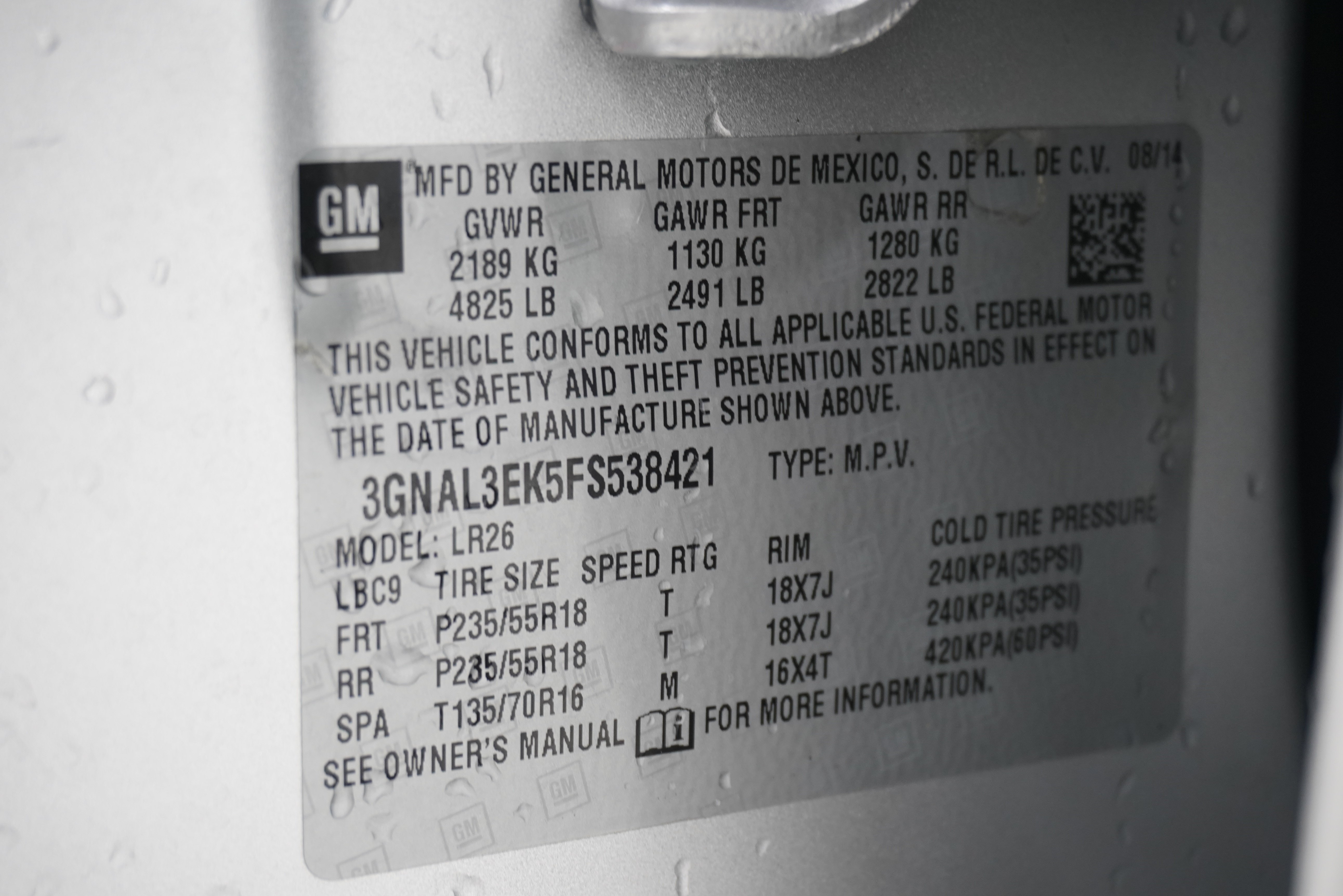 Used 2015 Chevrolet Captiva Sport LT w/ Convenience Package FWD image 30