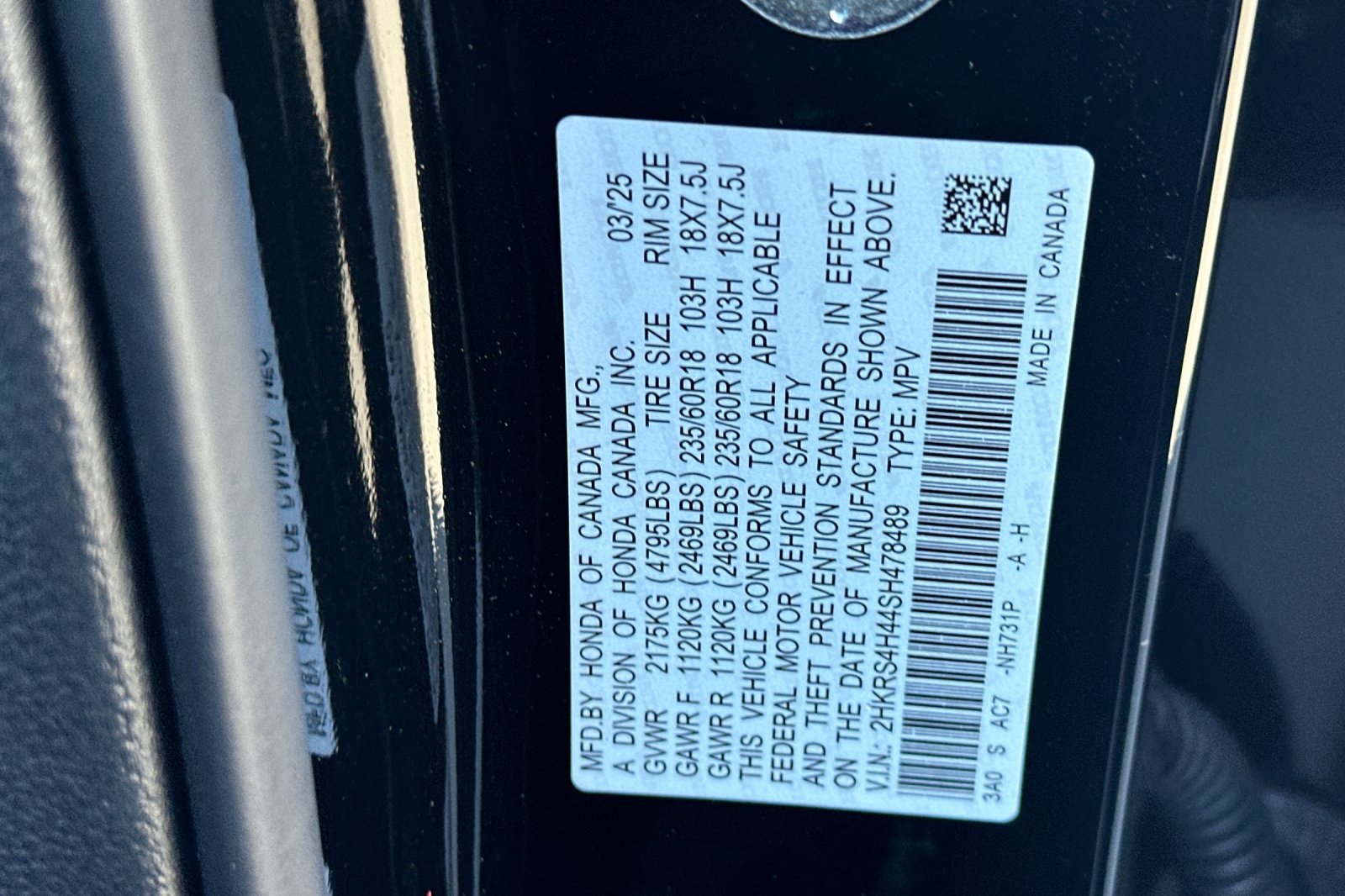 Certified 2025 Honda CR-V EX image 27