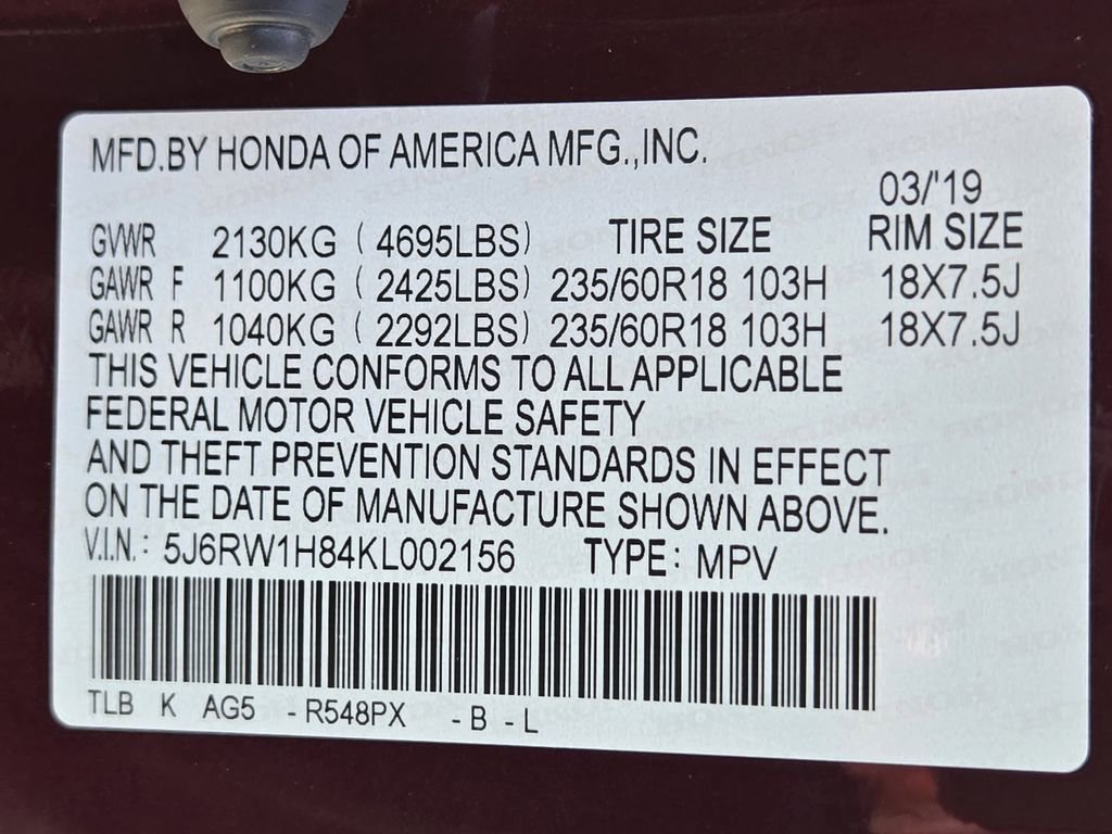 Certified 2019 Honda CR-V EX-L image 33