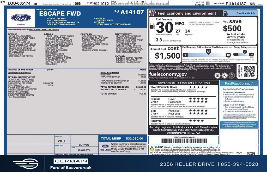 Used 2023 Ford Escape ST-Line w/ Tech Pack #1 image 27