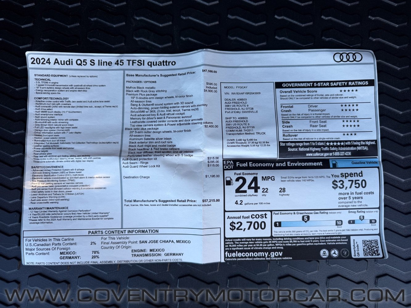 Used 2024 Audi Q5 2.0T Premium Plus AWD/4WD image 15