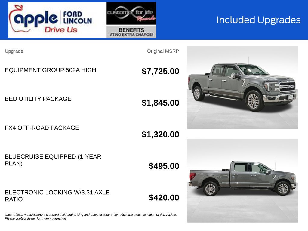 Certified 2025 Ford F150 Lariat w/ Equipment Group 502A High AWD/4WD image 4
