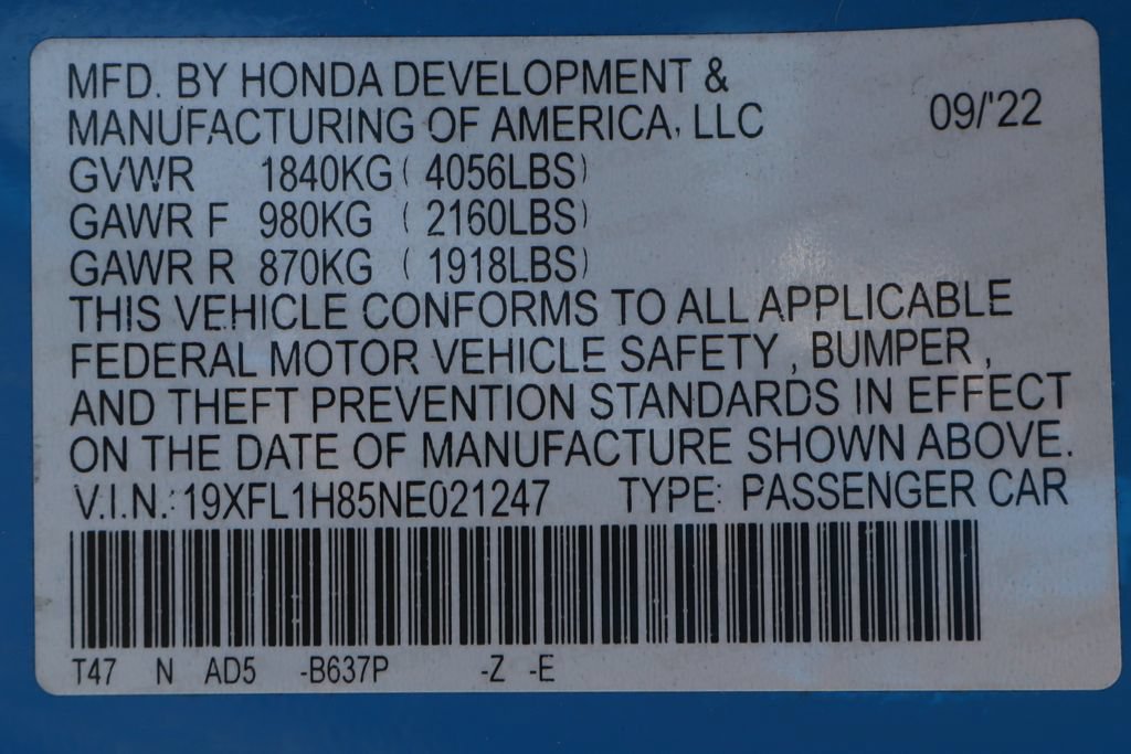 Used 2022 Honda Civic Sport Touring image 55