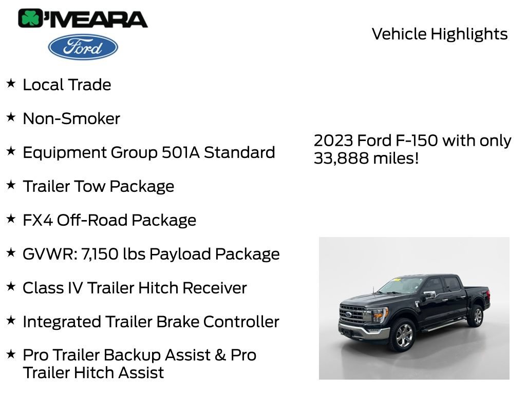 Used 2023 Ford F150 Lariat w/ Trailer Tow Package AWD/4WD image 8