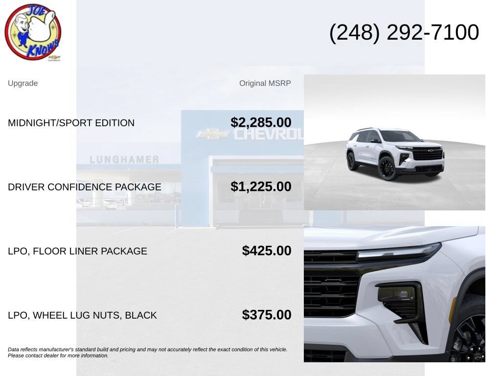 New 2026 Chevrolet Traverse LT w/ Midnight/Sport Edition AWD/4WD image 5