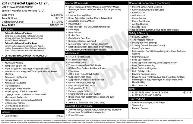 Used 2019 Chevrolet Equinox LT image 28
