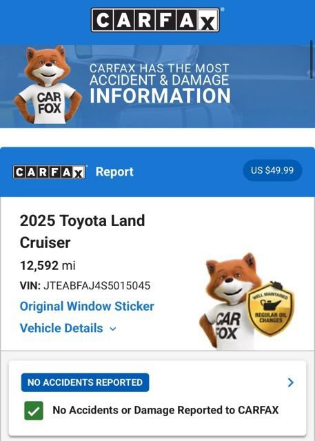 Used 2025 Toyota Land Cruiser w/ Premium Package AWD/4WD image 5