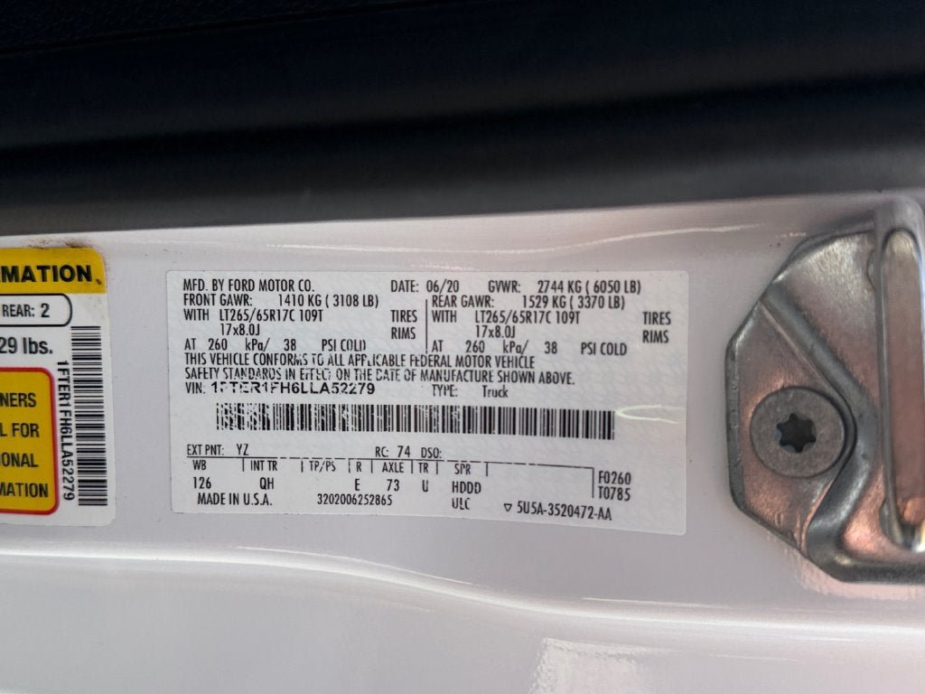 Used 2020 Ford Ranger XL w/ Equipment Group 101A Mid AWD/4WD image 36