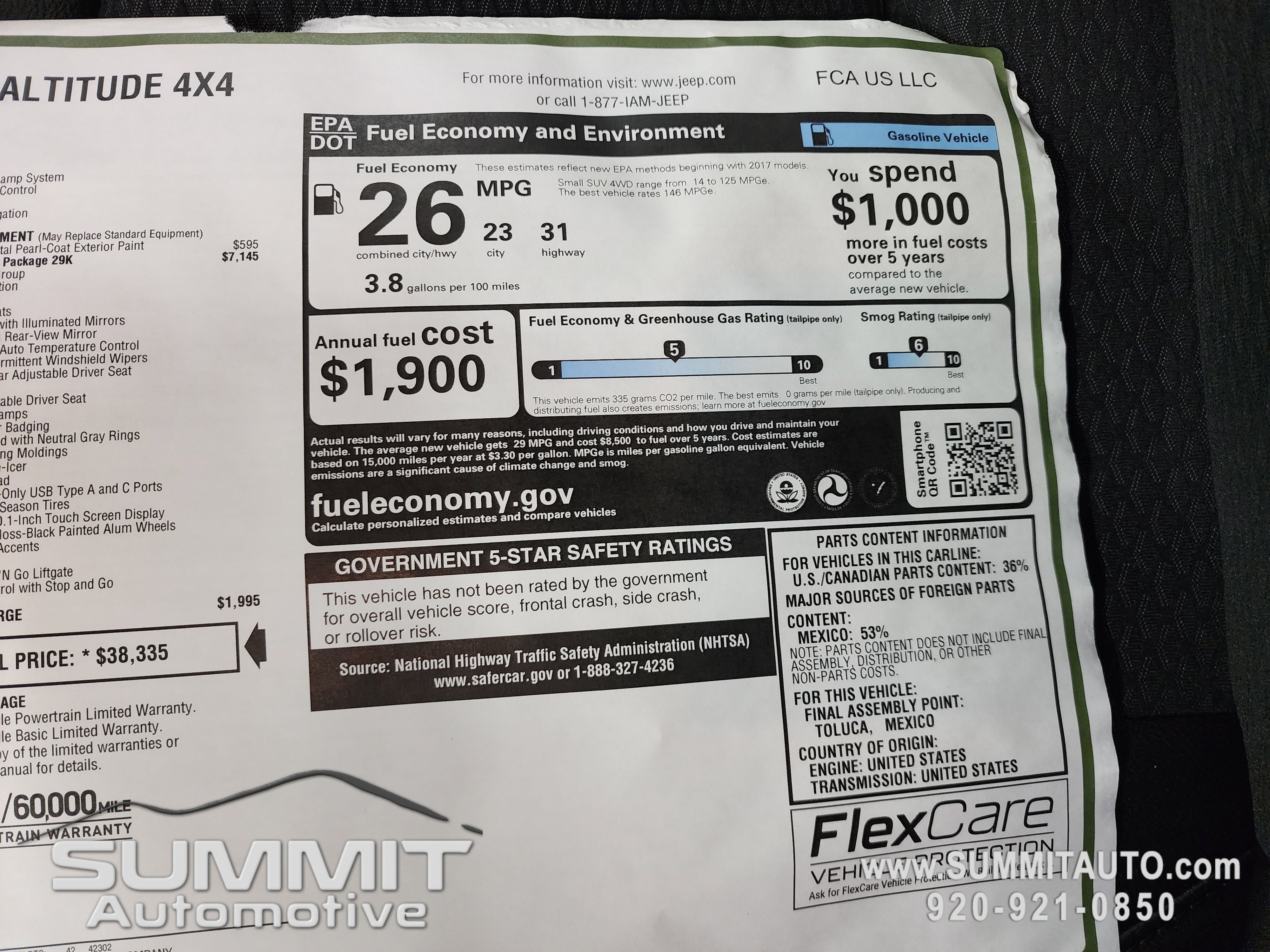 New 2026 Jeep Compass Latitude w/ Quick Order Package 29K image 37