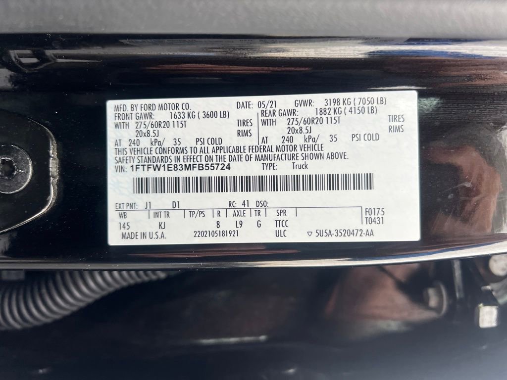 Certified 2021 Ford F150 King Ranch w/ Equipment Group 601A High image 31