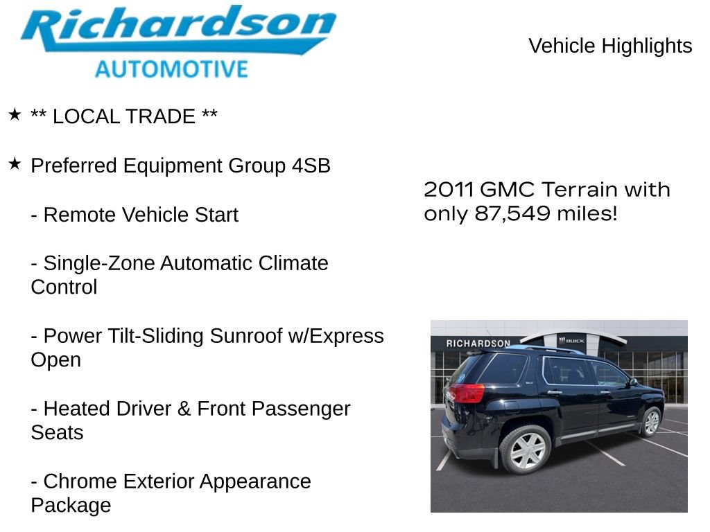 Used 2011 GMC Terrain SLT w/ LPO, Protection Package FWD image 11