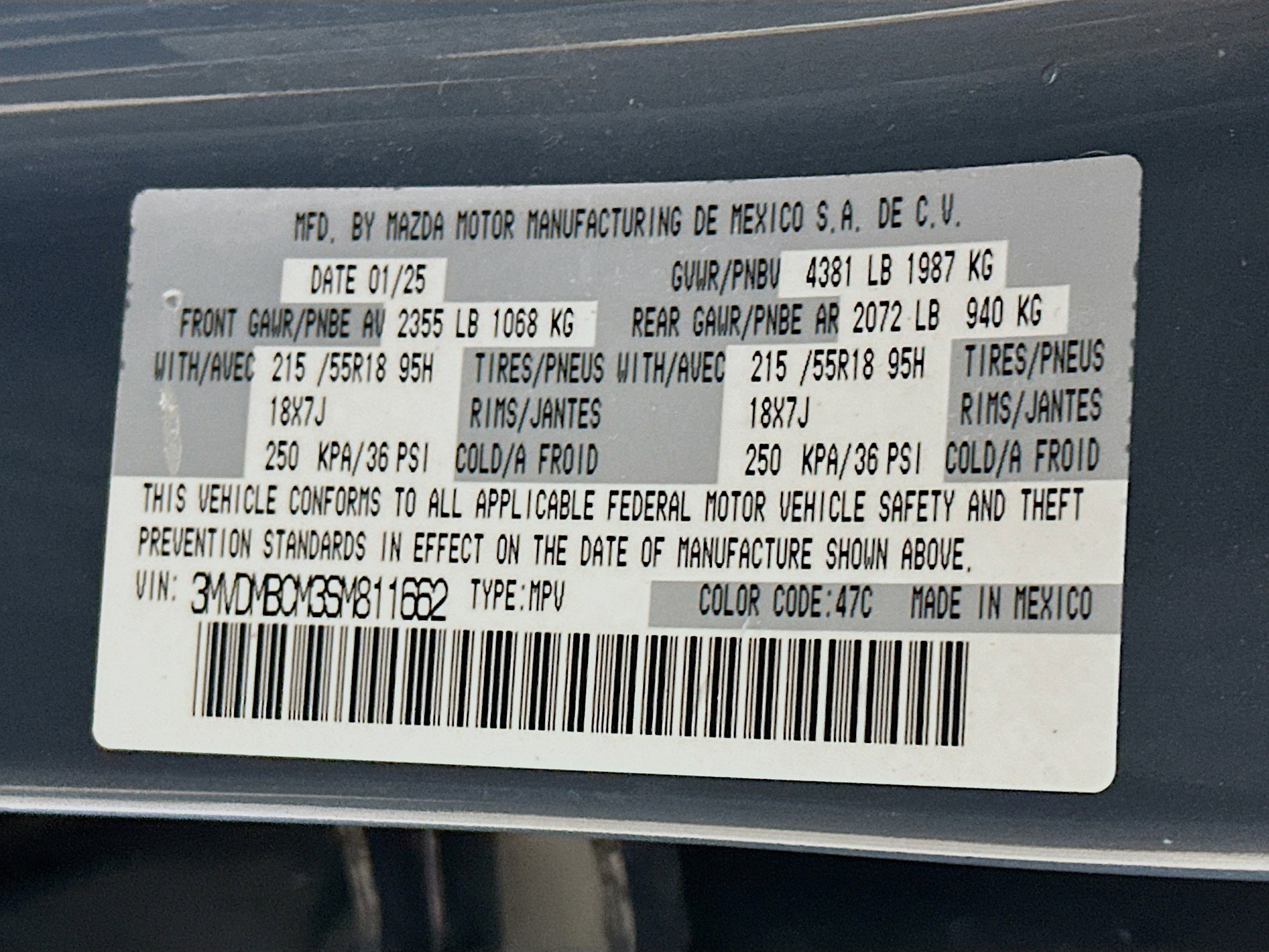 Used 2025 MAZDA CX-30 AWD 2.5 S w/ Preferred Package image 12