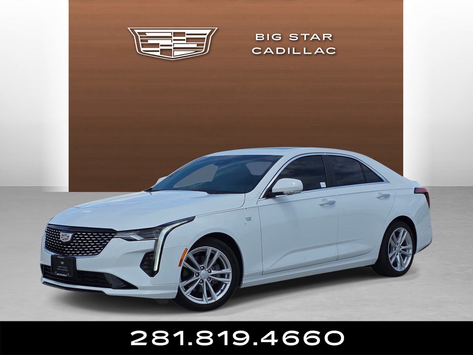 Certified 2024 Cadillac CT4 Luxury w/ Sun And Sound Package RWD image 1