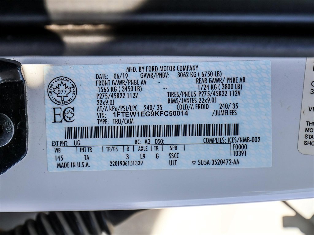 Used 2019 Ford F150 Limited image 39