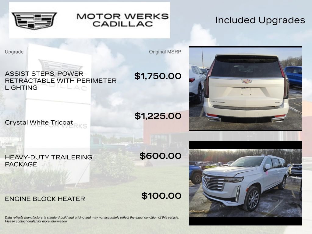 Used 2024 Cadillac Escalade ESV Premium Luxury Platinum w/ Heavy-Duty Trailer Package image 4