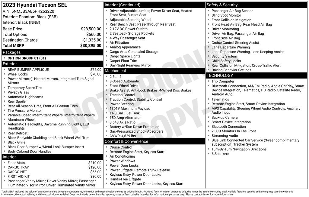 Used 2023 Hyundai Tucson SEL FWD image 44
