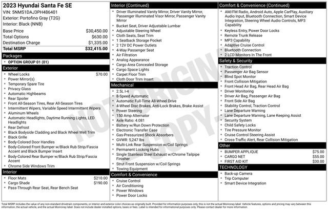 Certified 2023 Hyundai Santa Fe SE image 10