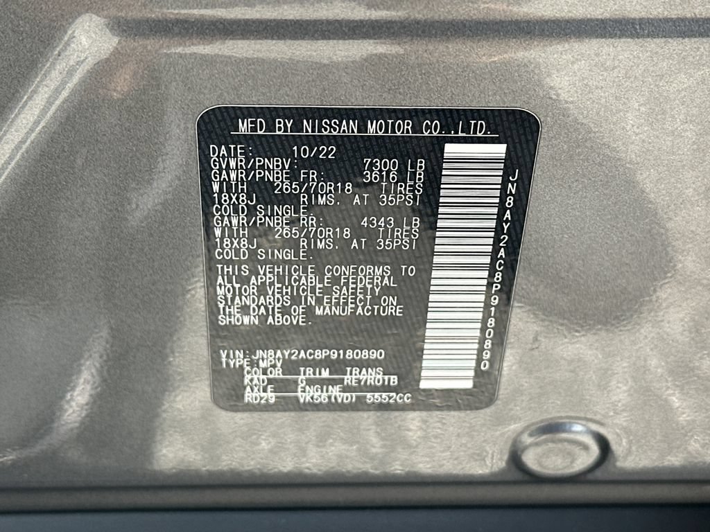 Used 2023 Nissan Armada SV RWD image 32