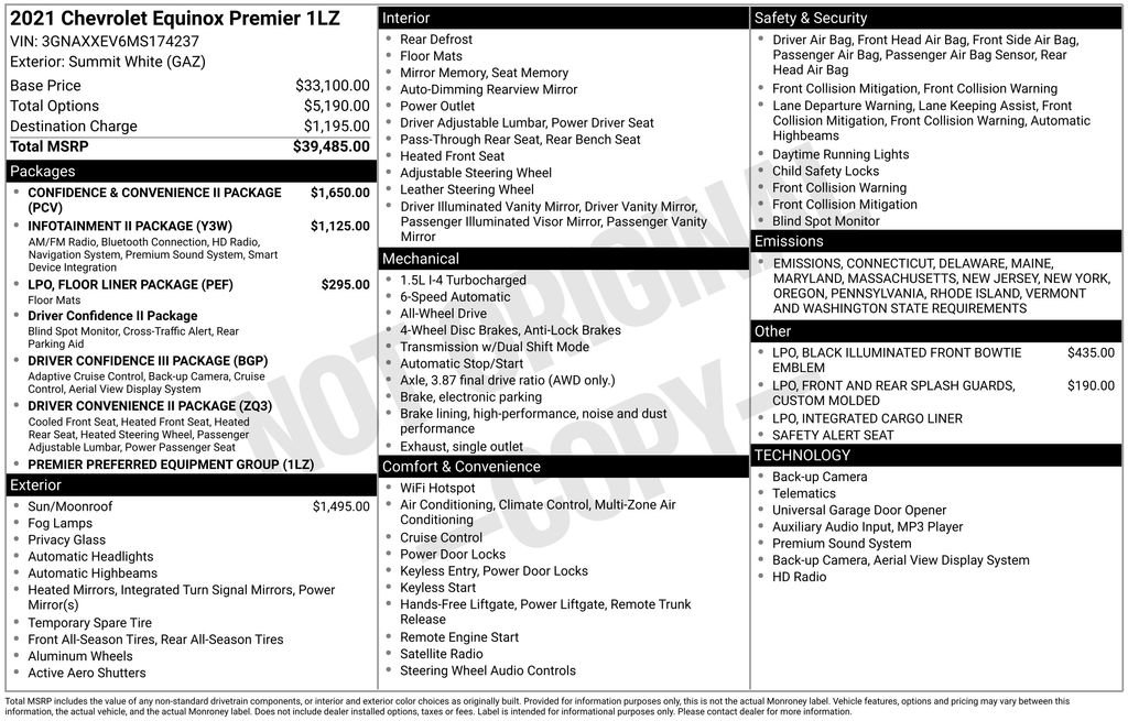 Used 2021 Chevrolet Equinox Premier image 15