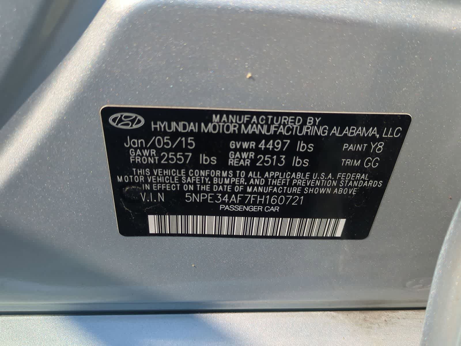 Used 2015 Hyundai Sonata Limited w/ Option Group 05 FWD image 37