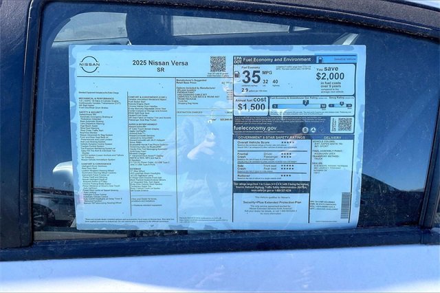 New 2025 Nissan Versa SR w/ Trunk Package image 12