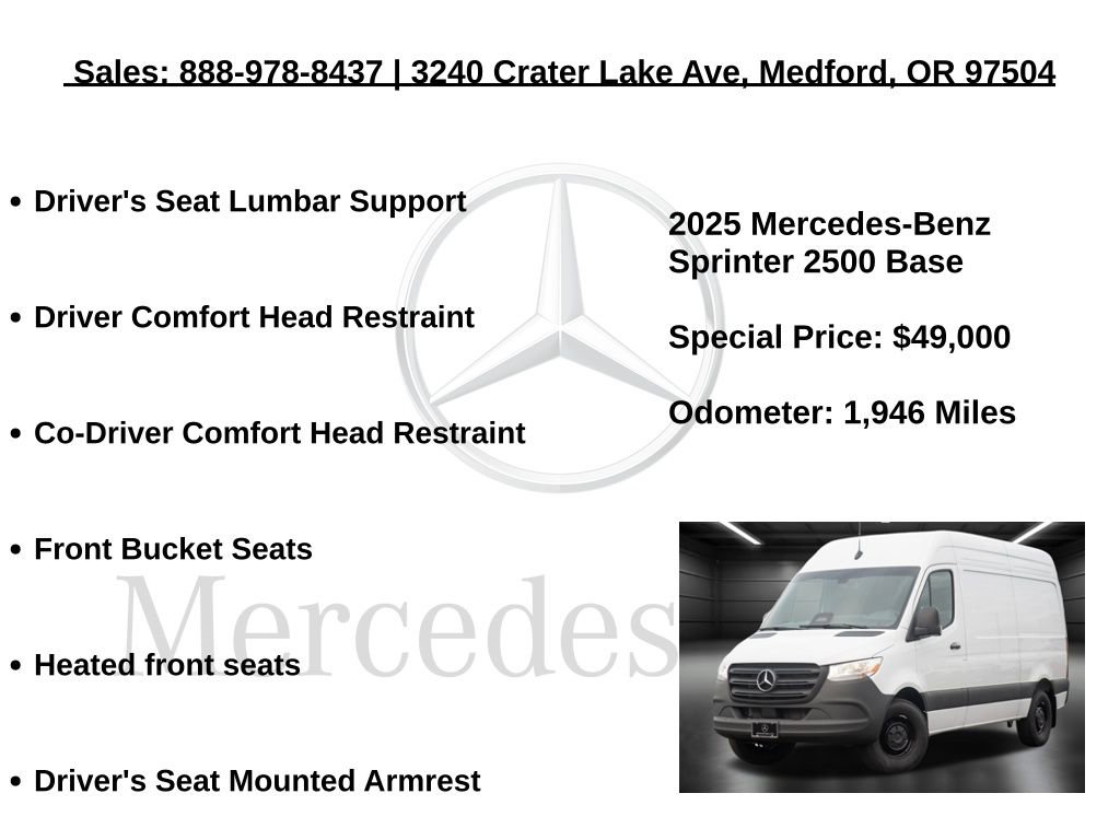 Used 2025 Mercedes-Benz Sprinter 2500 image 25