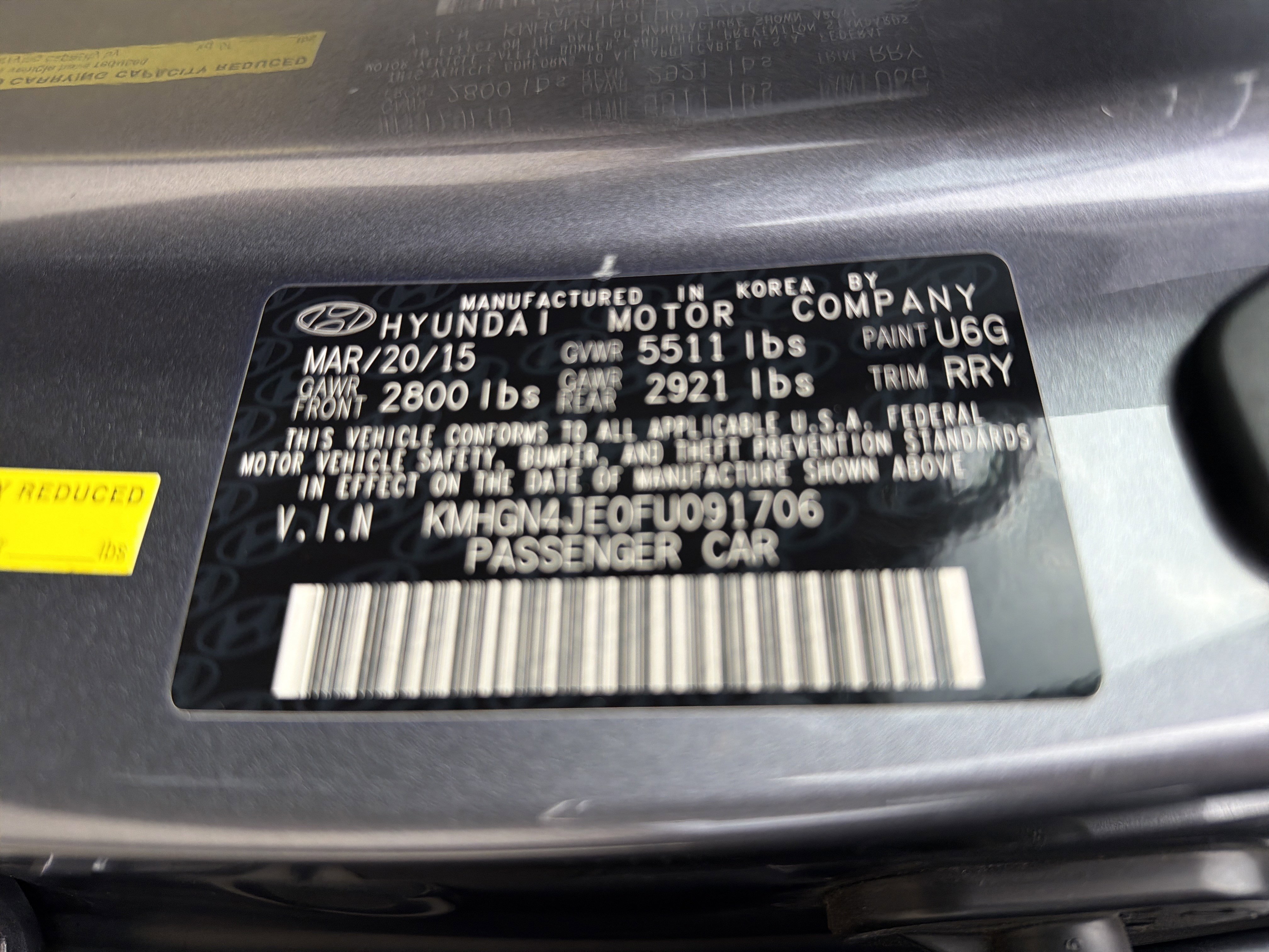 Used 2015 Hyundai Genesis 3.8 w/ Option Group 04 image 35