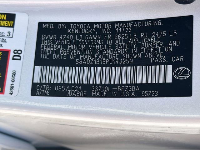 Used 2023 Lexus ES 350 w/ Premium Package FWD image 44
