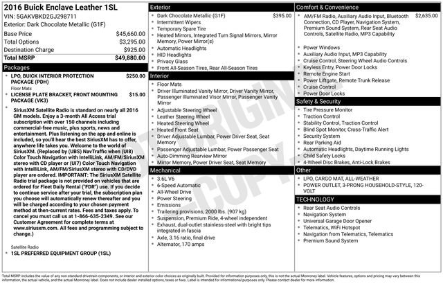 Used 2016 Buick Enclave Leather image 9