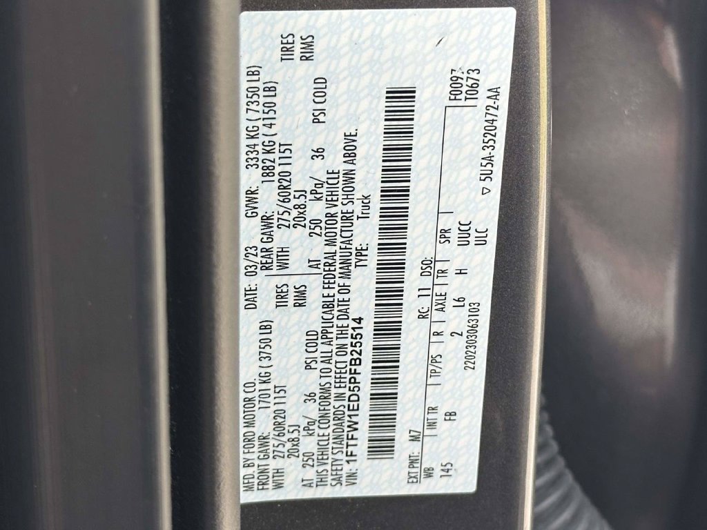 Certified 2023 Ford F150 XLT w/ Equipment Group 302A High AWD/4WD image 25