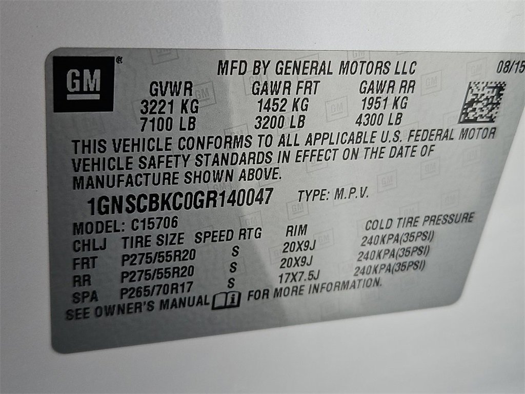 Used 2016 Chevrolet Tahoe LT w/ Texas Edition Package image 41