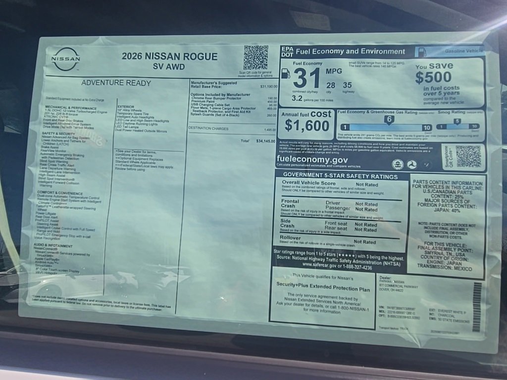 New 2026 Nissan Rogue SV image 32