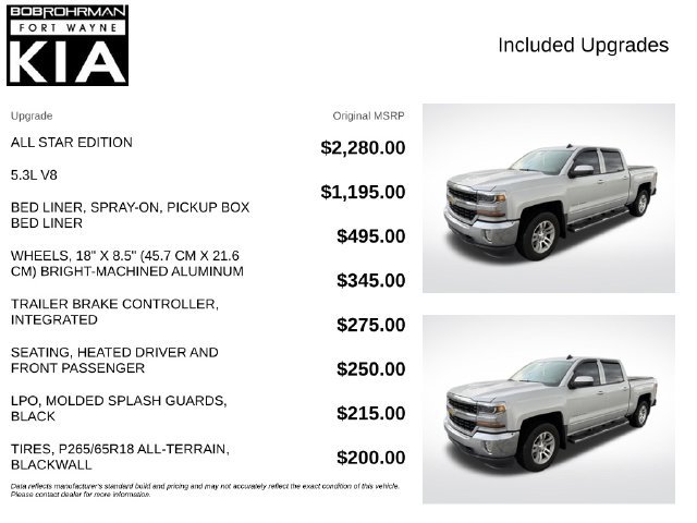 Used 2016 Chevrolet Silverado 1500 LT w/ All Star Edition AWD/4WD image 4