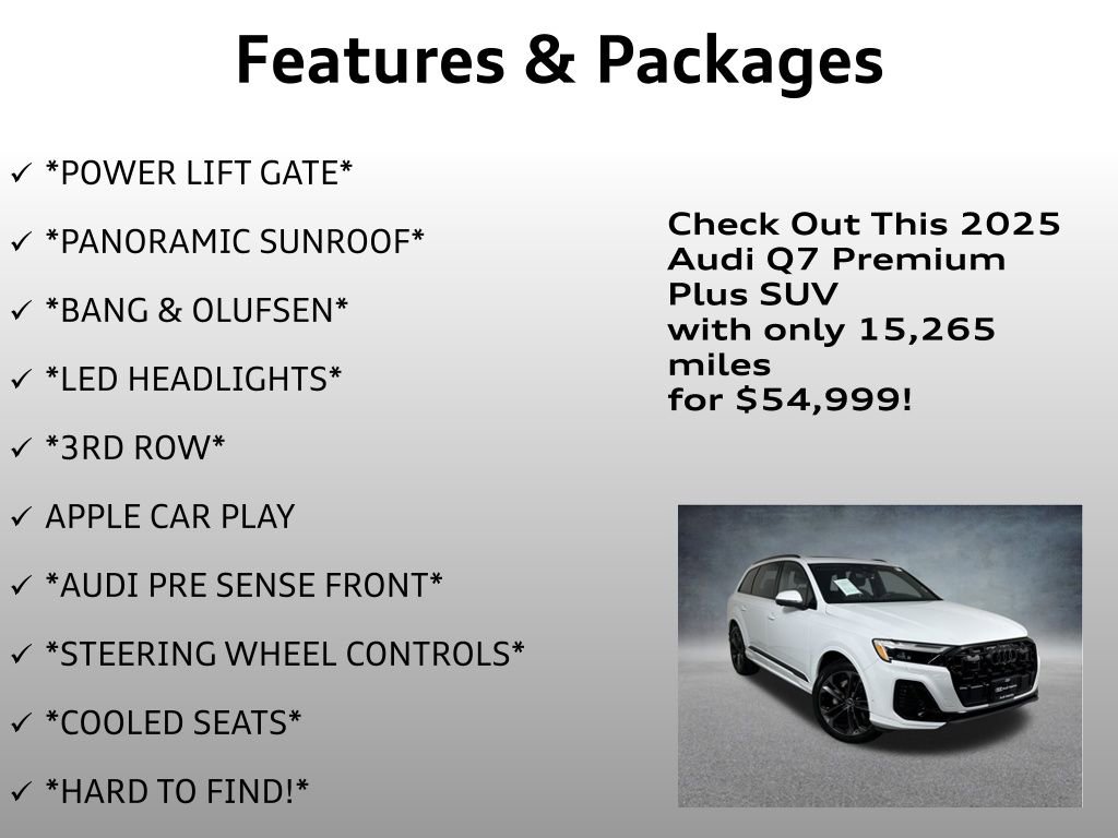 Used 2025 Audi Q7 3.0T Premium Plus w/ Premium Plus Package image 12