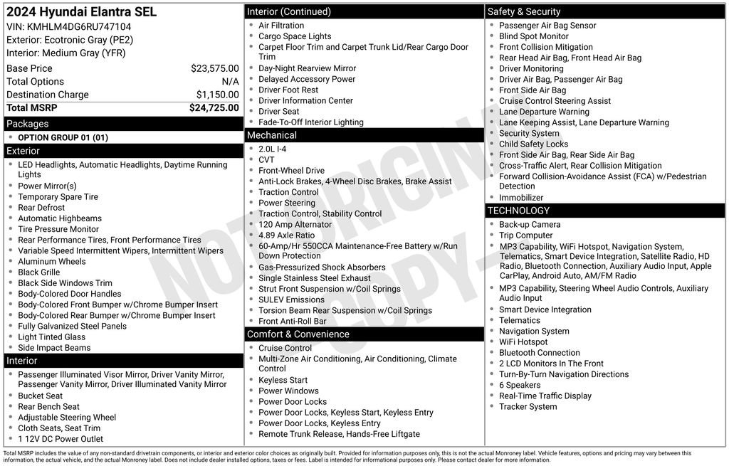 Used 2024 Hyundai Elantra SEL image 4