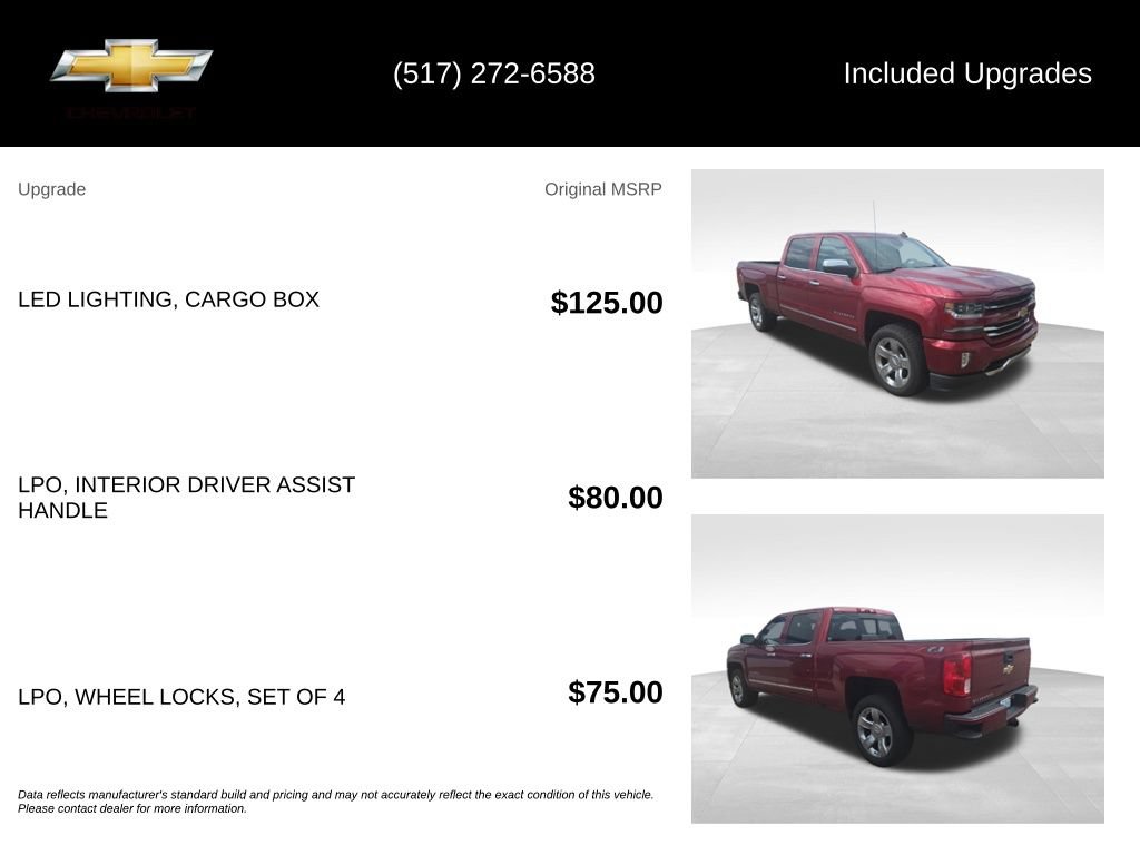 Used 2018 Chevrolet Silverado 1500 LTZ Z71 w/ LTZ Plus Package AWD/4WD image 6