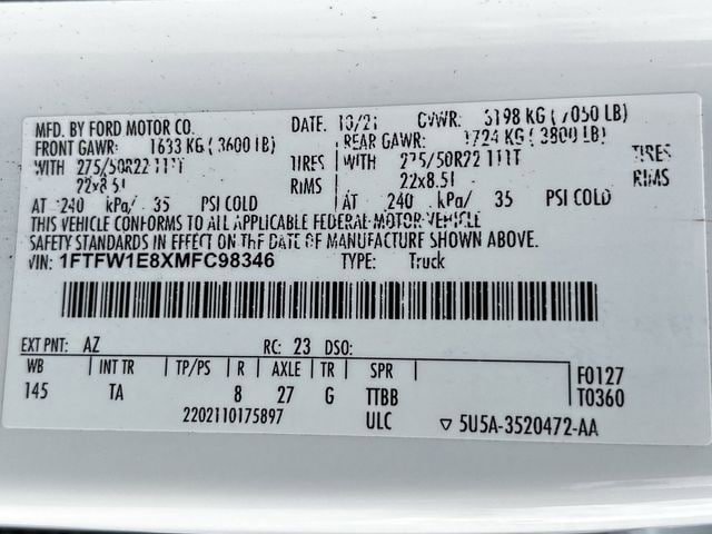 Used 2021 Ford F150 Limited AWD/4WD image 39