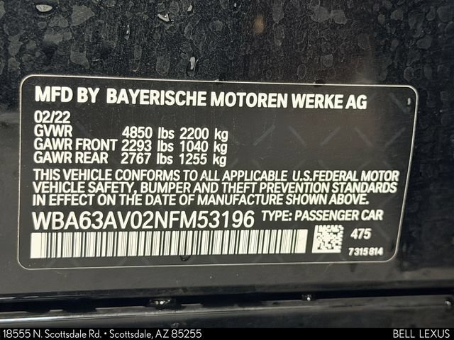Used 2022 BMW 430i Gran Coupe w/ M Sport Package RWD image 32