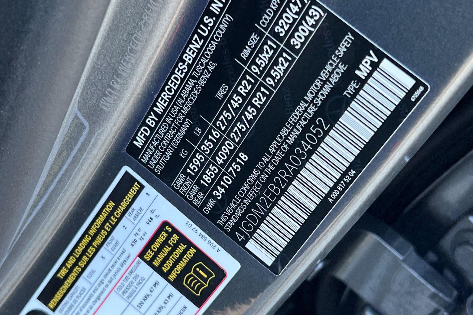 Certified 2024 Mercedes-Benz EQS 450+ 4MATIC SUV image 28