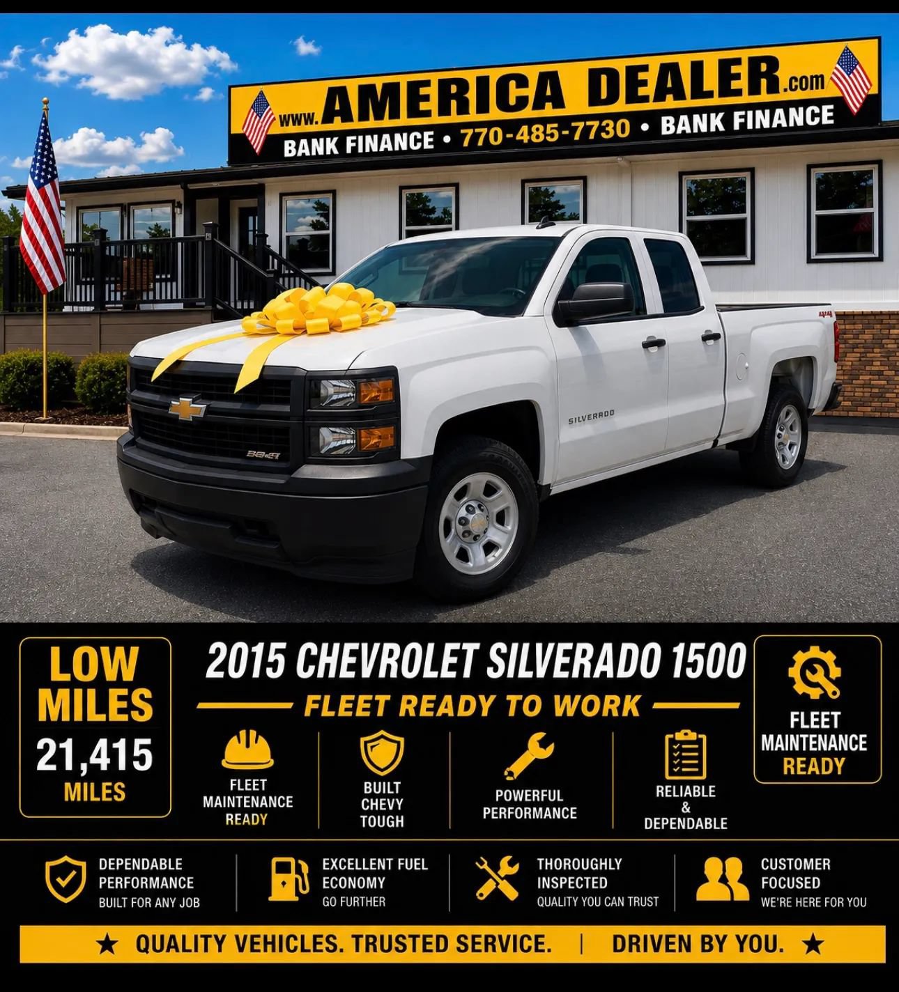 Used 2015 Chevrolet Silverado 1500 W/T RWD image 2