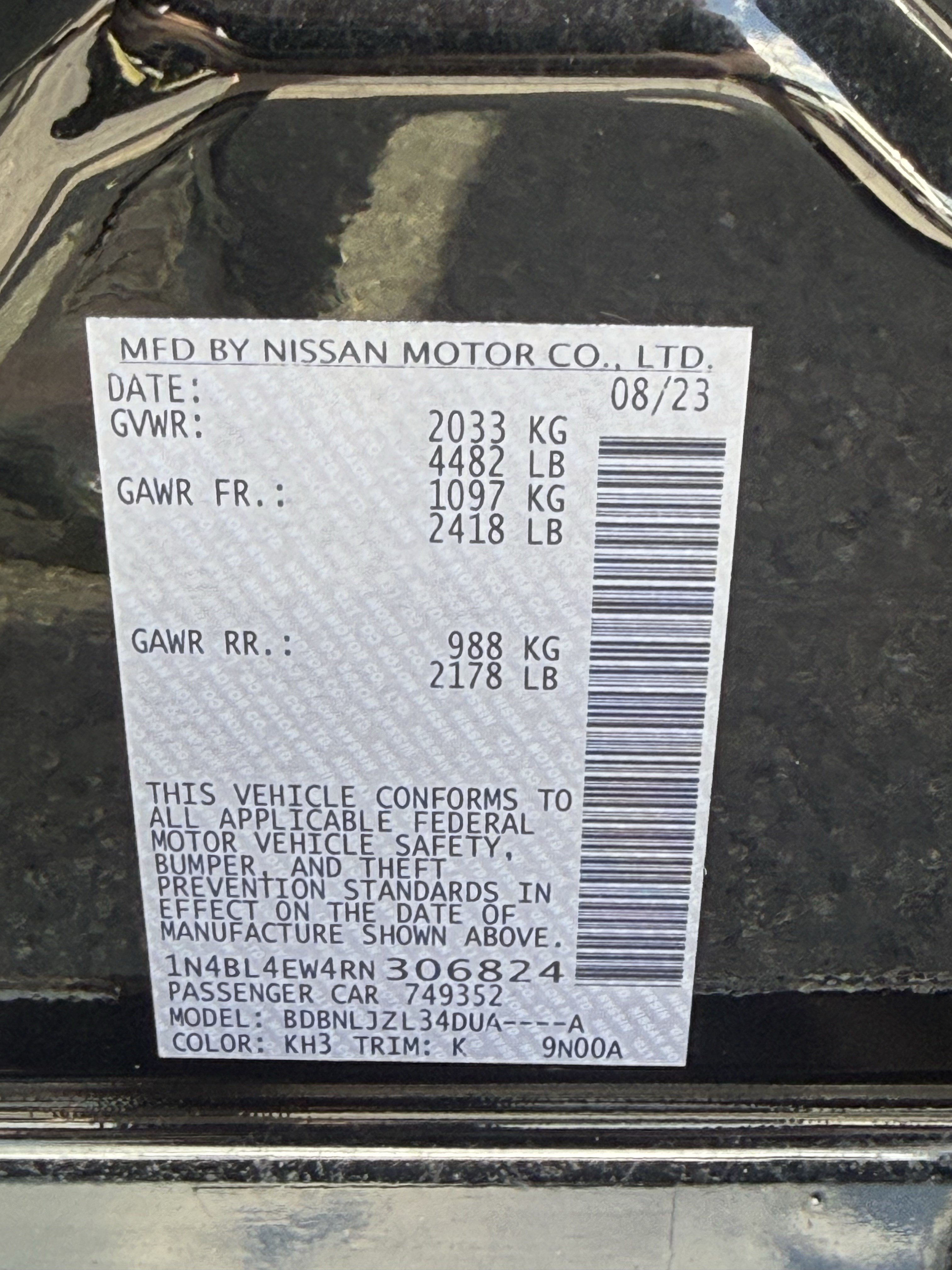 Used 2024 Nissan Altima 2.5 SL AWD/4WD image 38